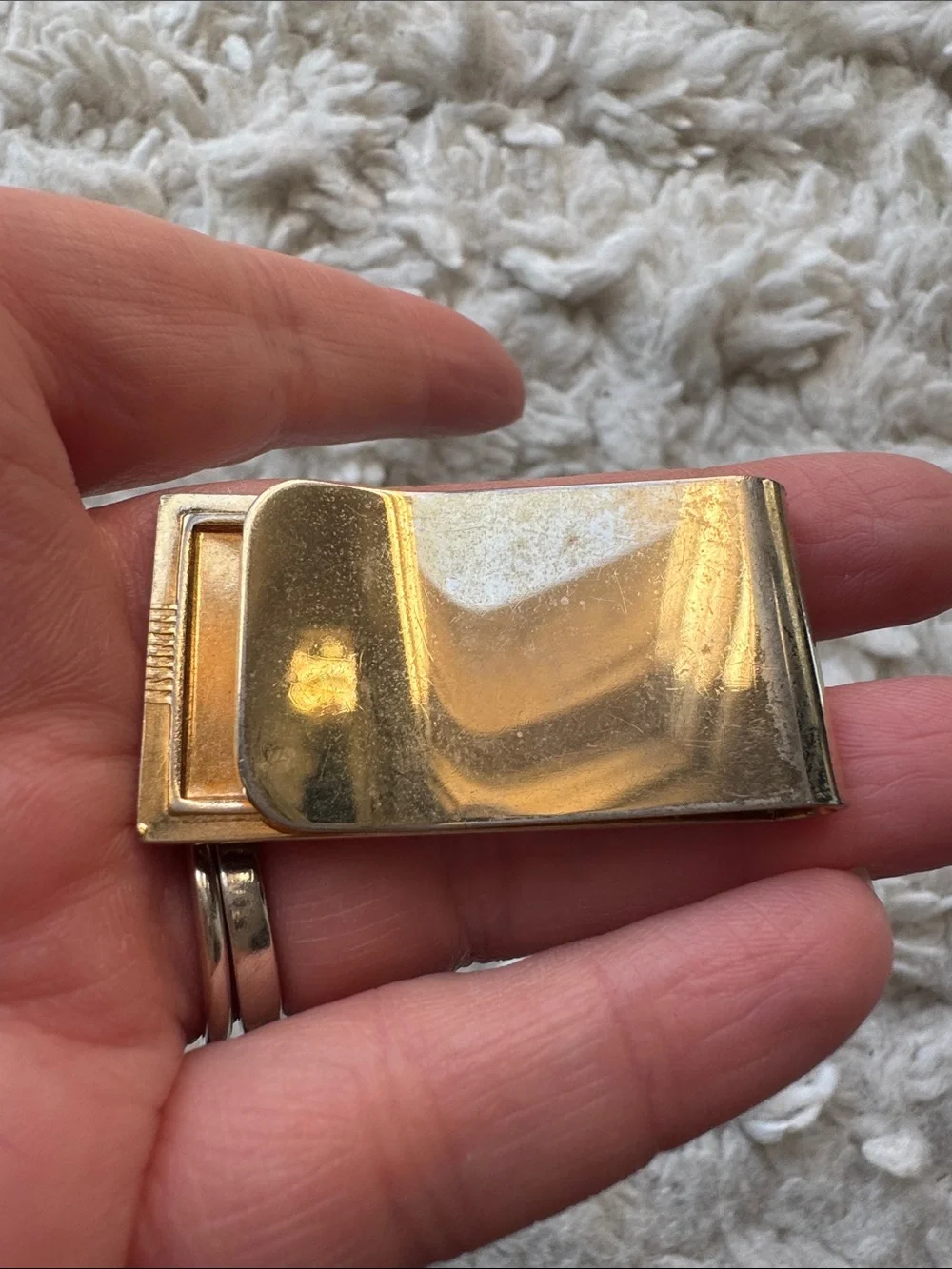 Vintage Gold Tone Money Clip